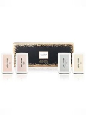 Laura Mercier Secret Garden Soap Collection  Set  of 4 Mini Soaps  New in box